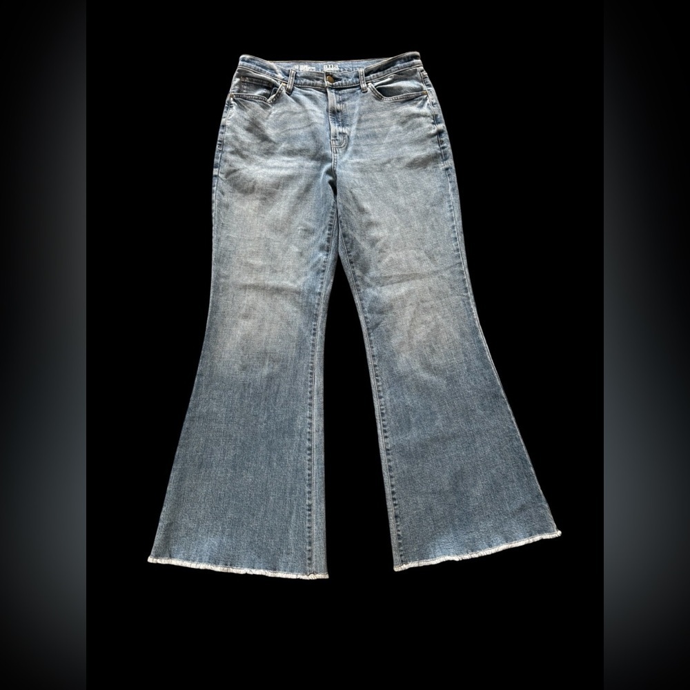 a.n.a Wide Leg Loose Flare Jeans Women’s Size 10 Light Wash Denim Retro Y2K